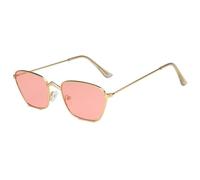 GSZCCZS Lunettes de Soleil rétro Classiques Verres Femmes Luxury Steampunk Metal verrouses de Soleil Miroir Vintage uv400