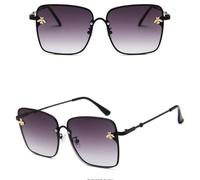 GSZCCZS Lunettes de Soleil rétro Femmes Luxury Gradient Sun Verres Nuses Couper lentilles Médies surdimension