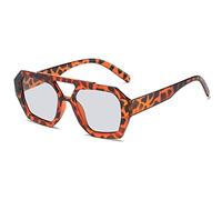 GSZCCZS Lunettes de soleil rétro pour femme UV400, Fleur grise., Taille unique