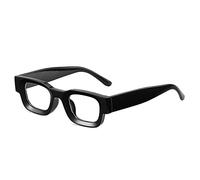 GSZCCZS Lunettes de soleil tendance pour femme - Style rétro punk - UV400, Noir/transparent, Taille unique