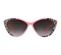 GSZCCZS Lunettes de soleil tendance vintage rétro léopard dégradé monture lunettes de soleil femmes lunettes, C4 Léopard rose, Taille unique