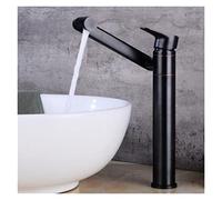 GSZCCZS Mode Chaud et Froid en Laiton à Levier Unique Finition Noire Robinet d'évier Unique Robinet de lavabo de Salle de Bains mélangeur de lavabo mélangeur de Robinet de lavabo (Nero)