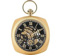 GSZCCZS Montre de Poche, Noir/Argent/Or Manuel mécanique Manuel de Poche