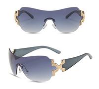 GSZCCZS Nouveau 2025 Lunettes de Soleil Punk surdimensionnées Goggle Women Sport Pink Sun Sunes Femelle Femme Eyeglass de Sol OCULOS