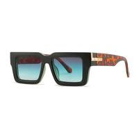 GSZCCZS Nouveau 2025 Lunettes de Soleil rétro Femmes Leopard Gradient Shades UV400 Hommes