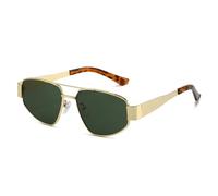 GSZCCZS Nouveau 2025 Retro Metal Femmes Lunettes de Soleil Shades UV400 Men de Soleil Punk
