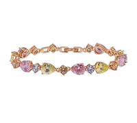 GSZCCZS Nouveau 2025 Unisexe (19 cm) Gol Couleur Full Light Multicolor CZ Bracelet pour femmes Fonction des bijoux Résultat