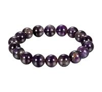 GSZCCZS Nouveau 2026 Unisexe Tempérament élégant All-Match 12 mm de large Amethyst Bouddhiste Chinois Bracelet de perle neutre pour hommes et femmes