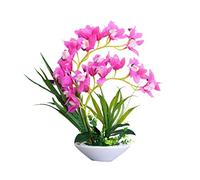GSZCCZS Orchidées artificielles Fleurs de qualité Vase Vase Vase Fleurs de Fleur Artificielle Ensemble pour la décoration de la Maison pour la Table de Bureau de Table DÉCOR (Couleur: C)