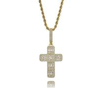GSZCCZS Pendant le pendentif en conception transversale de 14K Gol