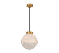 GSZCCZS Pendre de Verre irrégulier Moderne Globe réglable Globe Cuisine îlot de Salle de Bain Pendant Light Nordic Restaurant Pendante Lighting Aymat Aspin for (20 * 20cm)