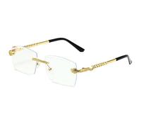 GSZCCZS Polygon Lunettes de soleil sans monture pour femme Style rétro Serpent Décoration Verres océan Transparent Lunettes de soleil pour homme Lunettes de soleil UV400 nuances, transparent, Taille