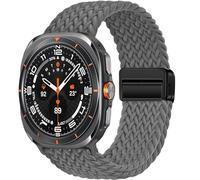 GSZCCZS Pour Galaxy Watch Ultra Strap 47 mm Accessoires Bracelet de sport tressé en nylon magnétique Correa pour Galaxy Watch 7 Ultra Watch Bands