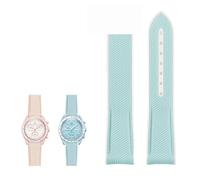 GSZCCZS Pour Omega Swatch Planet Joint Name Series 20 mm Couleur correspondant à une sangle de montre en silicone Interface étanche Remplacez les bandes de surveillance
