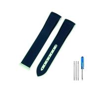 GSZCCZS Pour Omega Swatch Planet Joint Name Series 20 mm Couleur correspondant à une sangle de montre en silicone Interface étanche Remplacez les bandes de surveillance