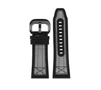 GSZCCZS Pour sept fois le vendredi STRAP STRAP SERIE P3C/04 09 Mécanical Ratio de câbles Sangle en toile Ceinture de poignet, Clip gris noir, 28mm