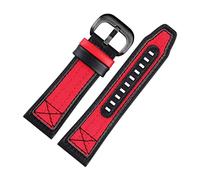 GSZCCZS Pour sept fois le vendredi STRAP STRAP SERIE P3C/04 09 Mécanical Ratio de câbles Sangle en toile Ceinture de poignet, Fermoir rouge noir, 28mm