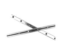 GSZCCZS Rail Coulissant Bloc de Curseur de roulement linéaire HGR25 2pcs Distance de Trou 60 mm Guide linéaire Rail avec Caps Longueur 100mm-1000 mm Guide linéaire (600 mm)