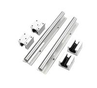 GSZCCZS Rail linéaire 2pcs SBR20 20 mm Rail linéaire Rail de Guide de Longueur + 4pcs SBR20UU Bloc de Diapositive pour Les pièces (1500 mm)