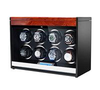 GSZCCZS Regarder Les boîtes à appuyer sur l'écran Tactile Watner Watchs Automatic Winder Box avec léger comme Cadeau pour Les Hommes, l'adaptateur AC pour Femmes n'inclut Pas Les Montres (BlackOne