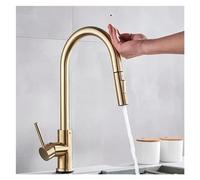 GSZCCZS Robinet, Robinet de Cuisine à capteur doré, mélangeur Chaud et Froid, Robinet à capteur