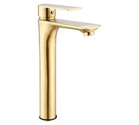 GSZCCZS Robinets d'évier, Robinet d'évier, Robinet de Luxe en Laiton doré, robinets de Salle de Bain à poignée Unique, Robinet d'eau Froide et Chaude pour évier de Cuisine (Couleur : A311)