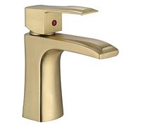 GSZCCZS Robinets d'évier, Robinet d'évier, Robinet de Luxe en Laiton doré, robinets de Salle de Bain à poignée Unique, Robinet d'eau Froide et Chaude pour évier de Cuisine (Couleur : A311)