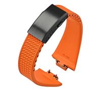 GSZCCZS Sangle de caoutchouc Fluoro , pour Tissot PRX Series Super Player 35 mm 40 mm Femmes Men FKM Bandon de boucle pliante de sortie rapide 11 mm 12 mm