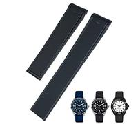 GSZCCZS Sangle de montre en silicone en caoutchouc de 20 mm 22 mm ajustement pour Carrera Aquaracer 300 Way201a Way211c Black Blue Brown Watch Accessoires