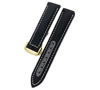 GSZCCZS Sangle de montre en toile en nylon de 19 mm 20 mm pour Omega 300 AT150 Fabric Aqua Terra 150 Bleu 21 mm 22 mm Bouchette