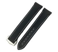 GSZCCZS Sangle de montre en toile en nylon de 19 mm 20 mm pour Omega 300 AT150 Fabric Aqua Terra 150 Bleu 21 mm 22 mm Bouchette