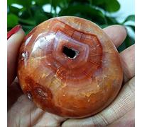 GSZCCZS Stone Natural Red Agate Palm Stone Chakra Spiritual Energy Meditation Crystal Home Ornement, A8 168G