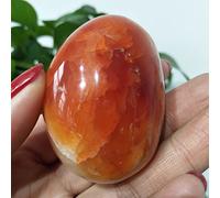 GSZCCZS Stone Natural Red Agate Palm Stone Chakra Spiritual Energy Meditation Crystal Home Ornement, A8 168G