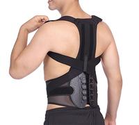 GSZCCZS Système de poulie de soutien de la clavicule ceinture d'épaule lombaire dos attelle scoliose correcteur de posture cyphose (couleur : noir, taille : code M) (code noir S)