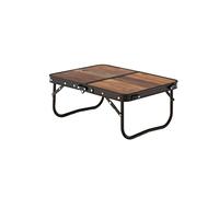 GSZCCZS Table de camping en plein air Table pliante portable en alliage d'aluminium Pliable Pique-nique Barbecue Petite table (Couleur : marron) (marron)