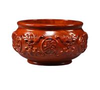 GSZCCZS Treasure Basin Feng Shui Trésor Richesse Porsperity Figurine Porte-monnaie Ornement Bonheur Décoration de table Home Office Décorations, 20 cm