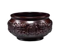 GSZCCZS Treasure Basin Feng Shui Trésor Richesse Porsperity Figurine Porte-monnaie Ornement Bonheur Décoration de table Home Office Décorations, 20 cm
