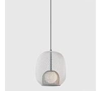 GSZCCZS Verre du Milieu du siècle Lumière Suspendue avec Un Lustre en métal réglable à Double Maille métallique