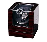 GSZCCZS Watner Winder Automatic Wind Winder Box Double Low Bruit et Bois Fabriqué à la Main Anti-magnétisation 2 Montres Rangement Affichage Boîte de Surveillance