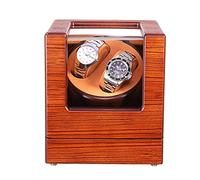 GSZCCZS Watner Winder Automatic Wind Winder Box Double Low Bruit et Bois Fabriqué à la Main Anti-magnétisation 2 Montres Rangement Affichage Boîte de Surveillance