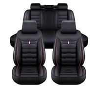 GSZYYX Housses de siège auto pour Nissan X-Trail T33 2022-2025, ensemble complet, universelles en cuir, compatibles avec les airbags latéraux, 5 places, noir et rouge