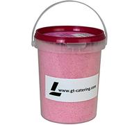 GT CATERING Sucre pour barbe à papa goût fraise - 1 kg - Fabriqué en France