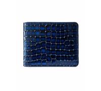 GT Collection Porte-monnaies 'Croc Prestige' bleu nuit / bleu foncé / or, Taille XS-XXL