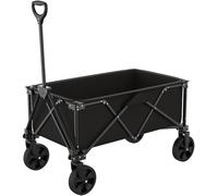 GT Garden Chariot de Transport Pliable Noir