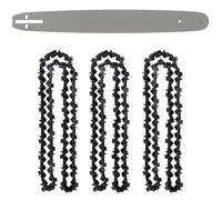 GT GARDEN - Guide 18 pouces (45 cm) avec lot de 3 chaînes 72 maillons pour tronçonneuse