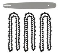 Guide 20 pouces (50 cm) avec lot de 3 chaînes 76 maillons pour tronçonneuse