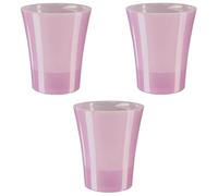 Lot de 3 pots pour orchidées avec réserve d'eau - Arte-dea rose transparent 2 li