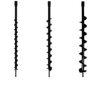 Lot de mèches Ø 40 + 60 + 80 mm pour tarière thermique