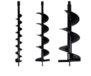 GT Garden Lot de mèches Ø 80 + 150 + 250 mm pour tarière Thermique