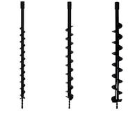 GT Garden Lot de mèches Ø 40 + 60 + 80 mm pour tarière Thermique